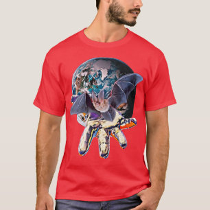 Bat Motif Night Vampire Halloween Wing flying Mamm T-Shirt