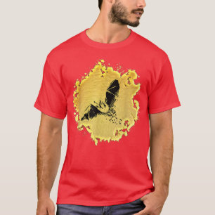 Bat Motif Night Vampire Halloween Wing flying Mamm T-Shirt