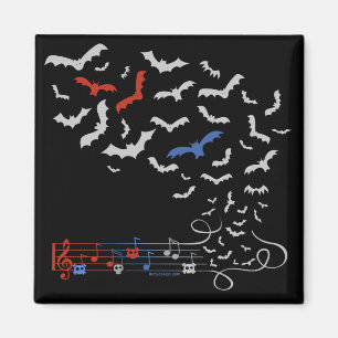 Bat Music Design 2 Magnet