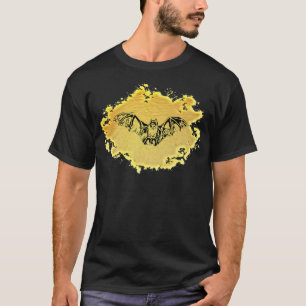 Bat Night Vampire Motif Halloween Wing flying Mamm T-Shirt