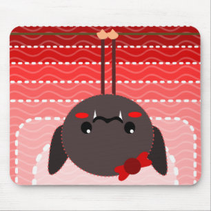 bat on a wire vampire mouse pad
