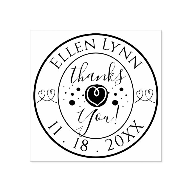 Bat or Bar Mitzvah Heart Inking Rubber Stamp (Imprint)