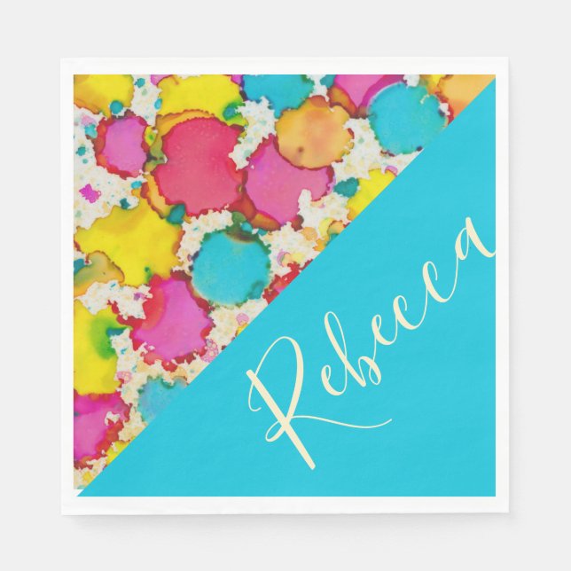 Bat or Bar Mitzvah Napkins Confetti (Front)