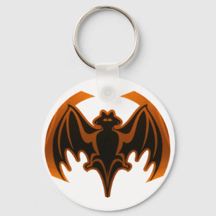 Bat Orange The MUSEUM Zazzle Gifts Key Ring