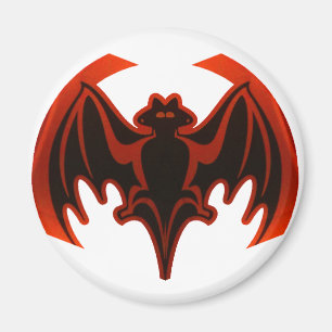 Bat Red The MUSEUM Zazzle Gifts Magnet