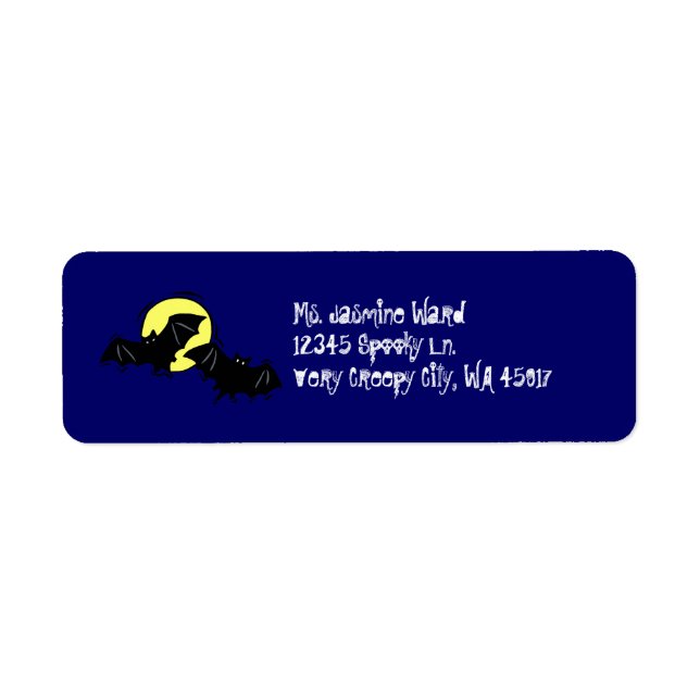 Bat Return Address Label (Front)