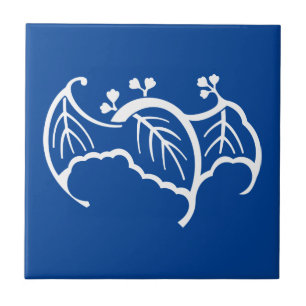Bat shaped paulownia ceramic tile