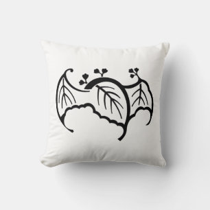 Bat shaped paulownia cushion