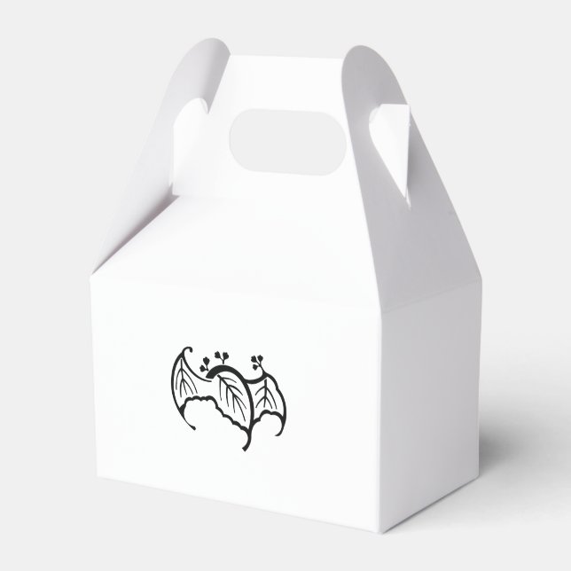 Bat shaped paulownia favour box (Front Side)