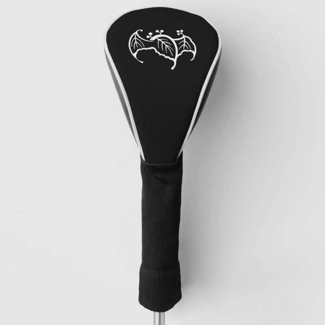 Bat-shaped paulownia golf head cover (Front)