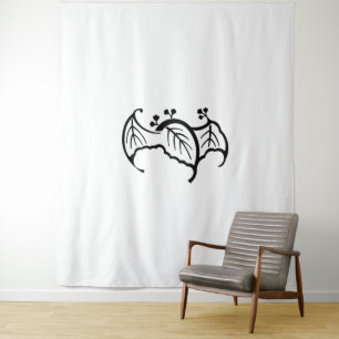 Bat shaped paulownia tapestry