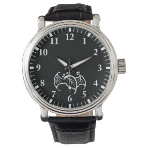 Bat-shaped paulownia watch