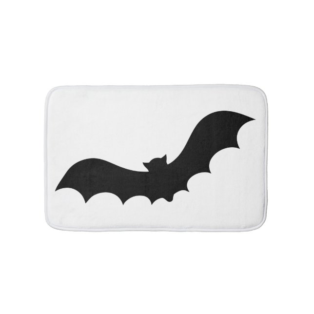 Bat Silhouette Bath Mat (Front)
