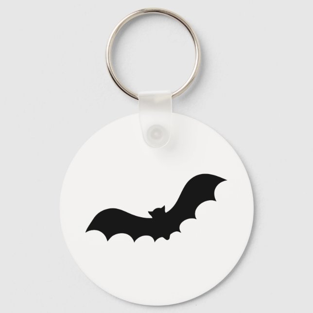 Bat Silhouette Key Ring (Front)