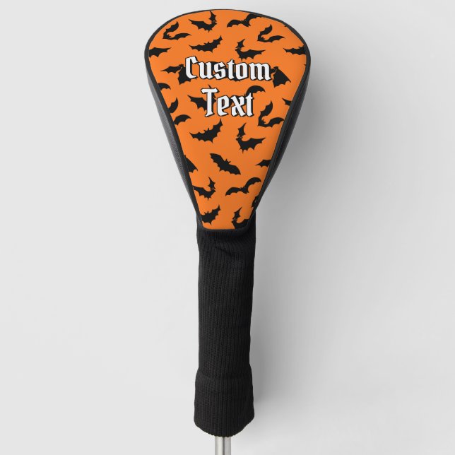 Bat Silhouettes Pattern Golf Head Cover (Front)