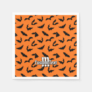 Bat Silhouettes Pattern Napkin