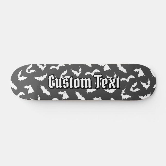 Bat Silhouettes Pattern Skateboard (Horz)