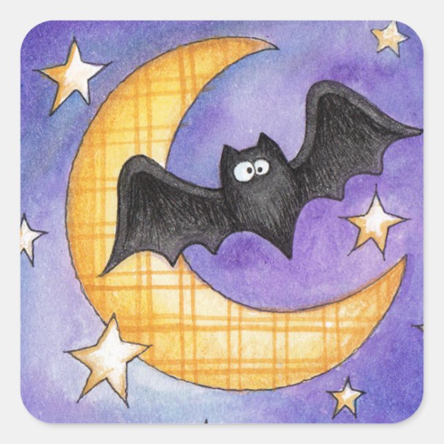 Bat Square Sticker (Front)