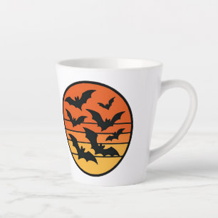 Bat Sunset Latte Mug