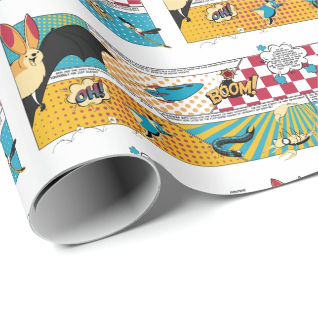 Bat Superhero Wrapping Paper (Roll Corner)