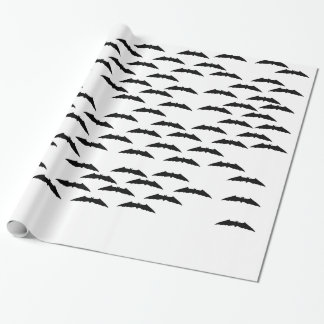 Bat swarm wrapping paper