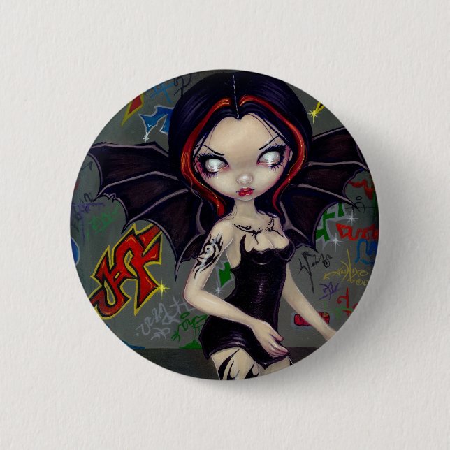 "Bat Tattoos" Button (Front)