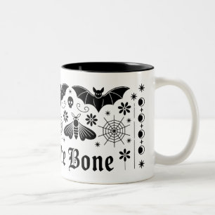 Bat to the Bone Mug Gothic Halloween Coffee Cup