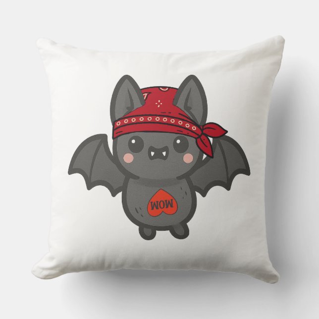 Bat to the Bone Pillow (Front)