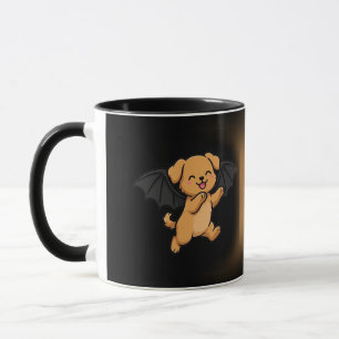 Bat Wing Puppy Halloween Mug