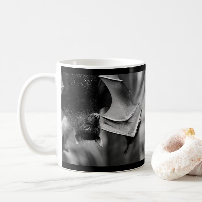 Bat Wings Bat Lovers' Classic Coffee Mug (With Donut)