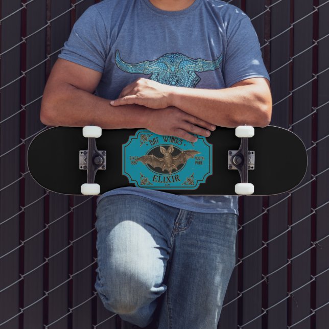 BAT WINGS ELIXIR  funny halloween  Skateboard (Outdoor 3)