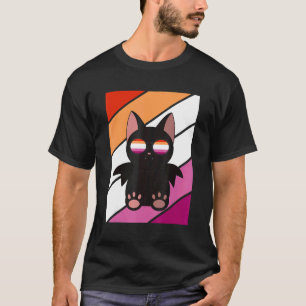 Bat With Pride Lesbian Flag LGBTQ Proud Ally Pride T-Shirt