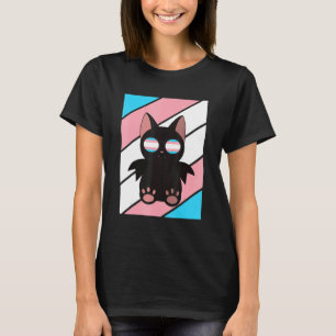 Bat With Pride Transgender Flag LGBTQ Proud Ally P T-Shirt