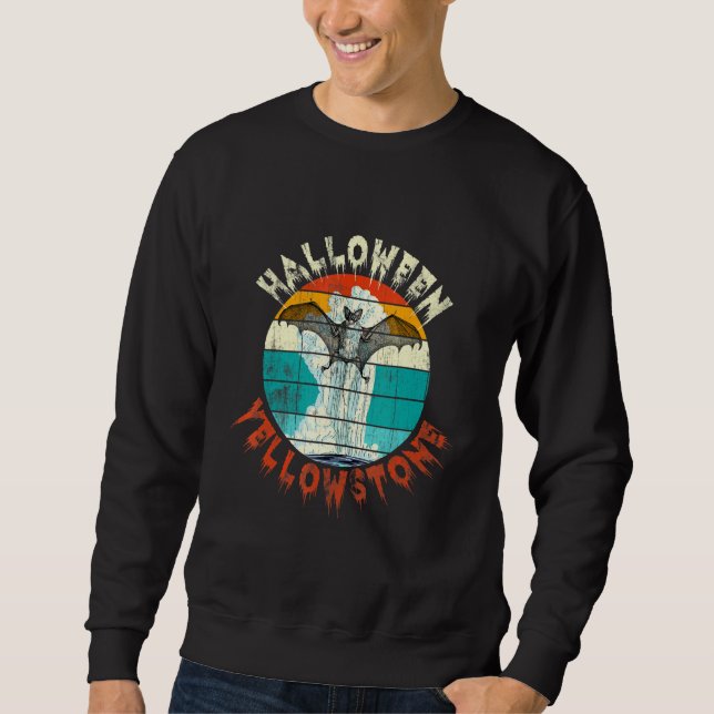 Bat Yellowstone Halloween Sweatshirt (Front)