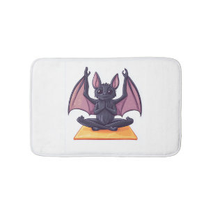 Bat Yoga Flow Bath Mat