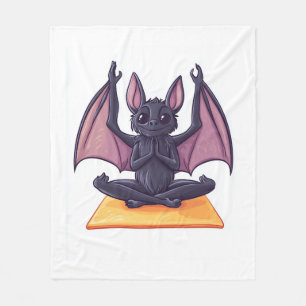 Bat Yoga Flow Fleece Blanket