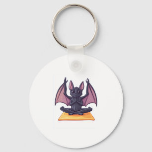 Bat Yoga Flow Key Ring