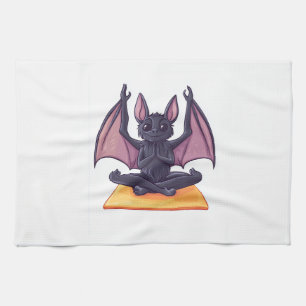 Bat Yoga Flow Tea Towel