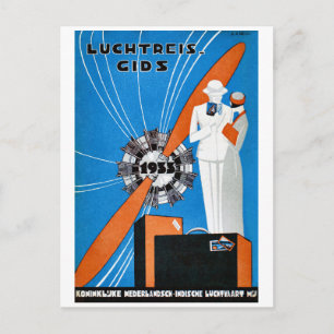 Batavia Dutch Indies Vintage Travel Poster Postcard