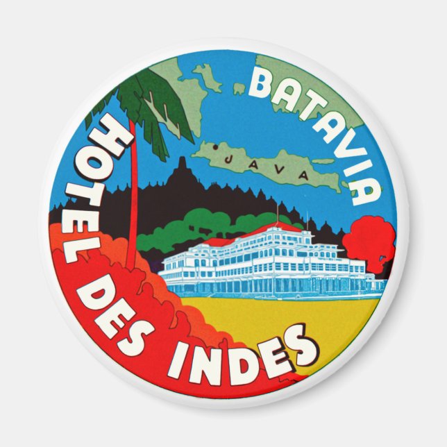 Batavia Hotel Des Indies Magnet (Front)