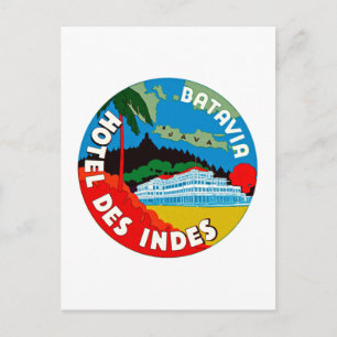Batavia Hotel Des Indies Postcard