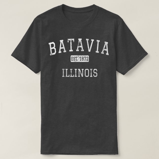Batavia Illinois IL Vintage  T-Shirt (Design Front)