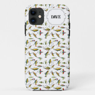 Batch Of Fishing Lures Pattern Customisable iPhone 11 Case