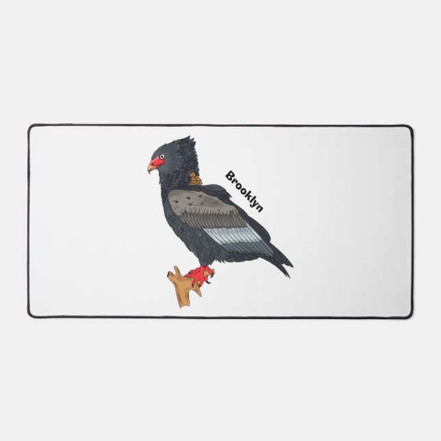 Bateleur Eagle illustration Desk Mat (Front)