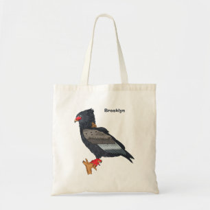 Bateleur Eagle illustration Tote Bag