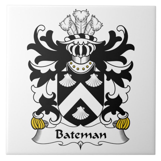 Bateman Family Crest Tile (Front)