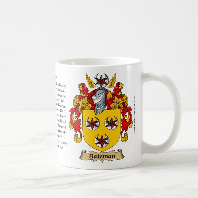 Bateman, the Origin, the Meaning and the Crest Coffee Mug (Right)