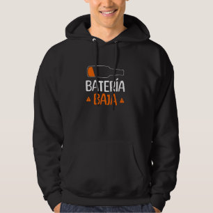 Batería Baja Cerveza Caña Aquí Hoodie