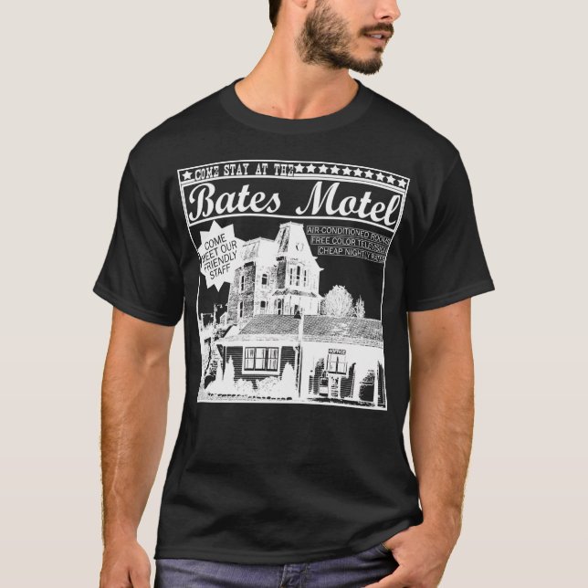 Bates Motel - White Type T-Shirt (Front)