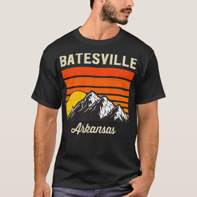 Batesville Arkansas Retro City State USA Souvenir  T-Shirt (Front)